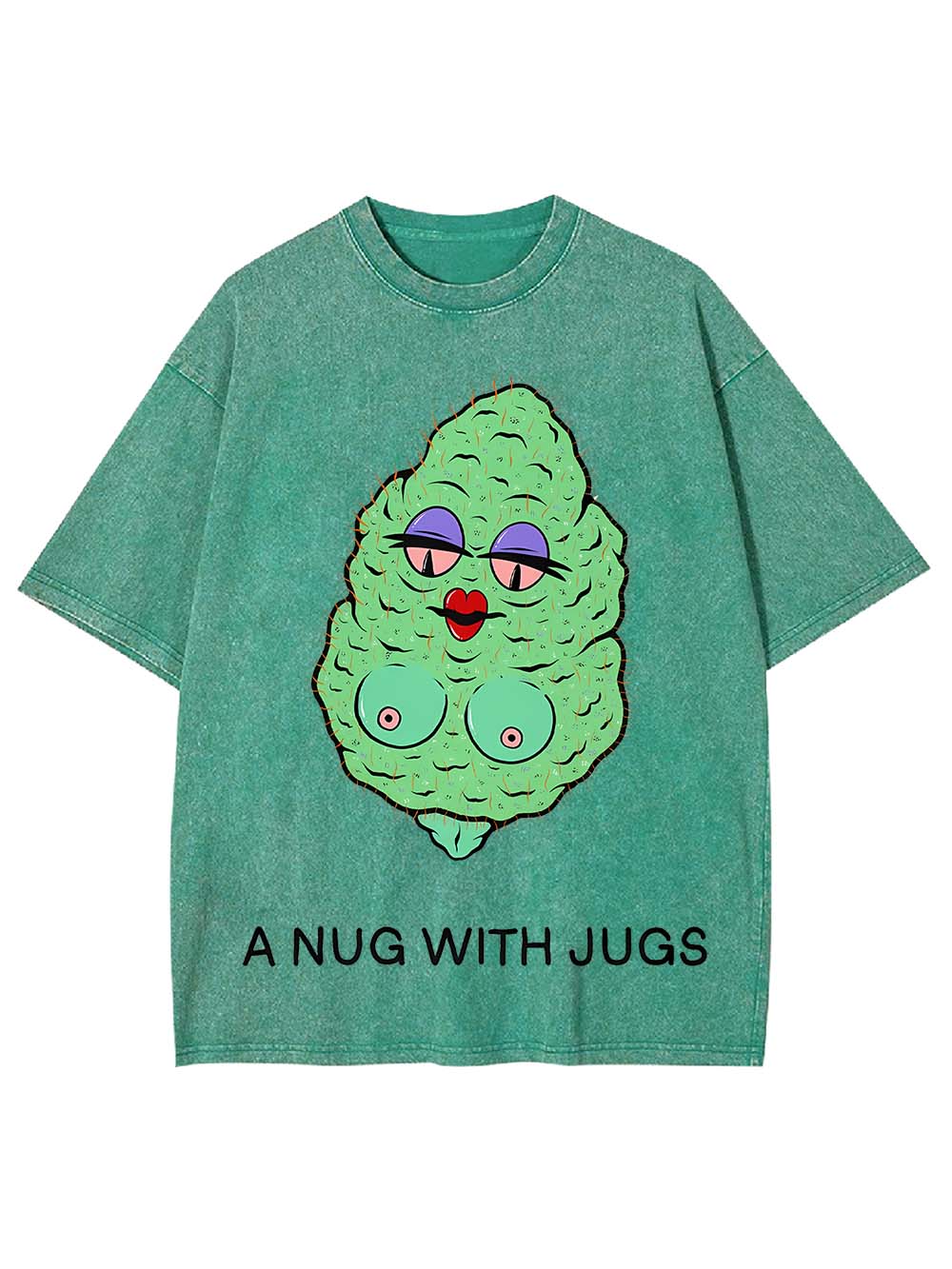 A Nug With Jugs Washed Tshirt