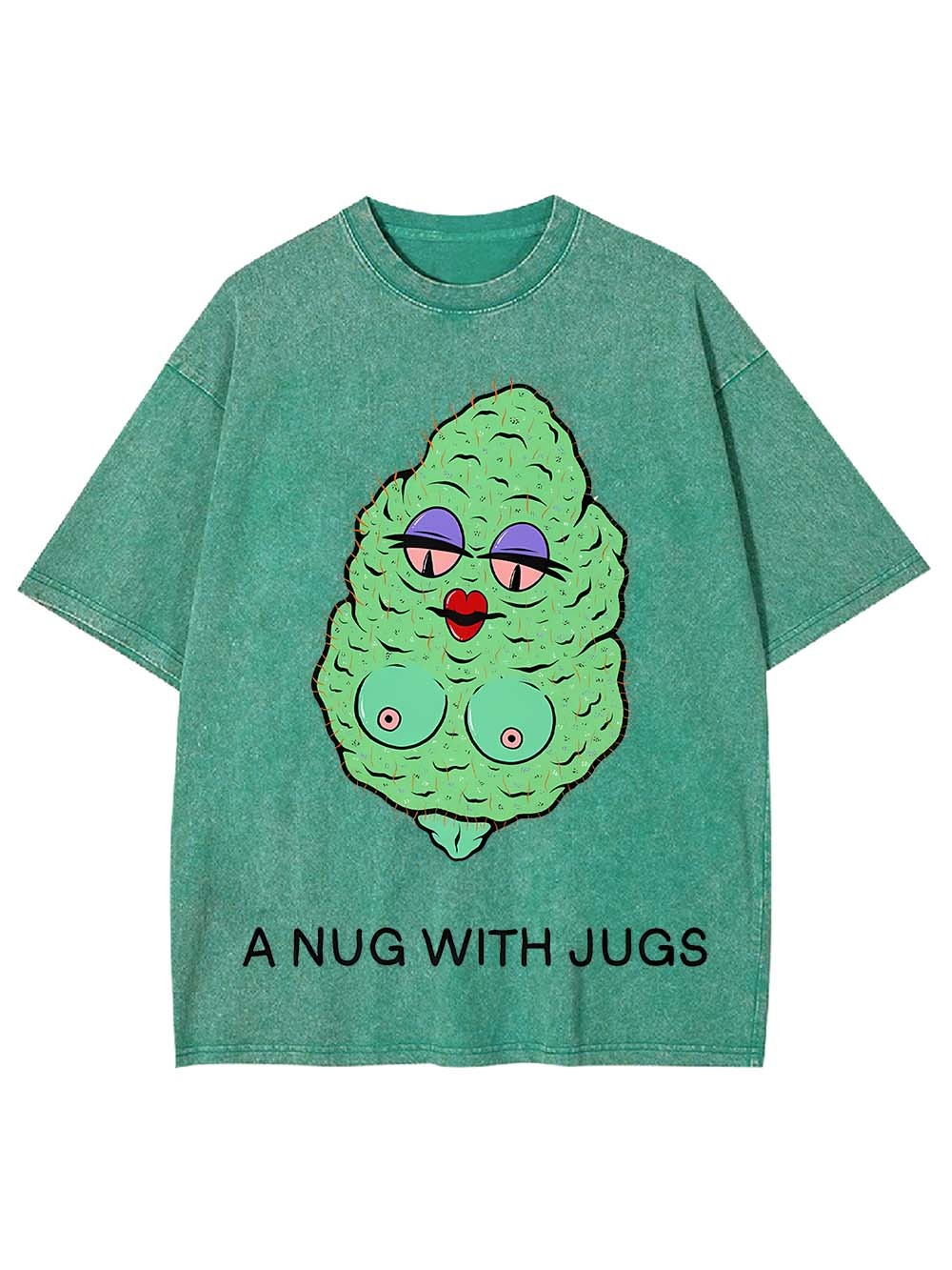 A Nug With Jugs Washed Tshirt