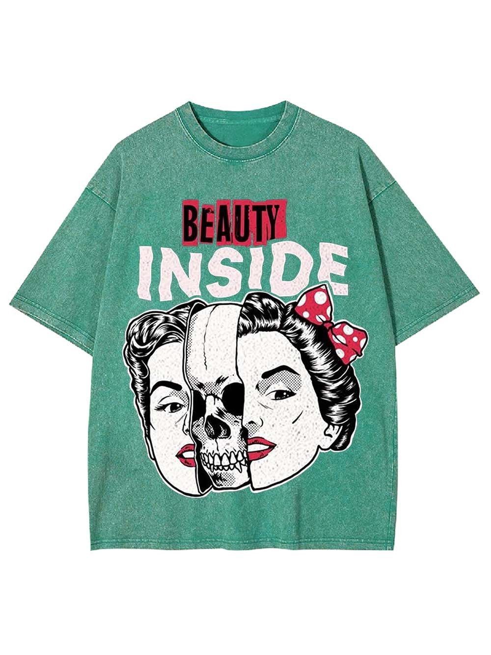 BEAUTY INSIDE WASHED TSHIRT