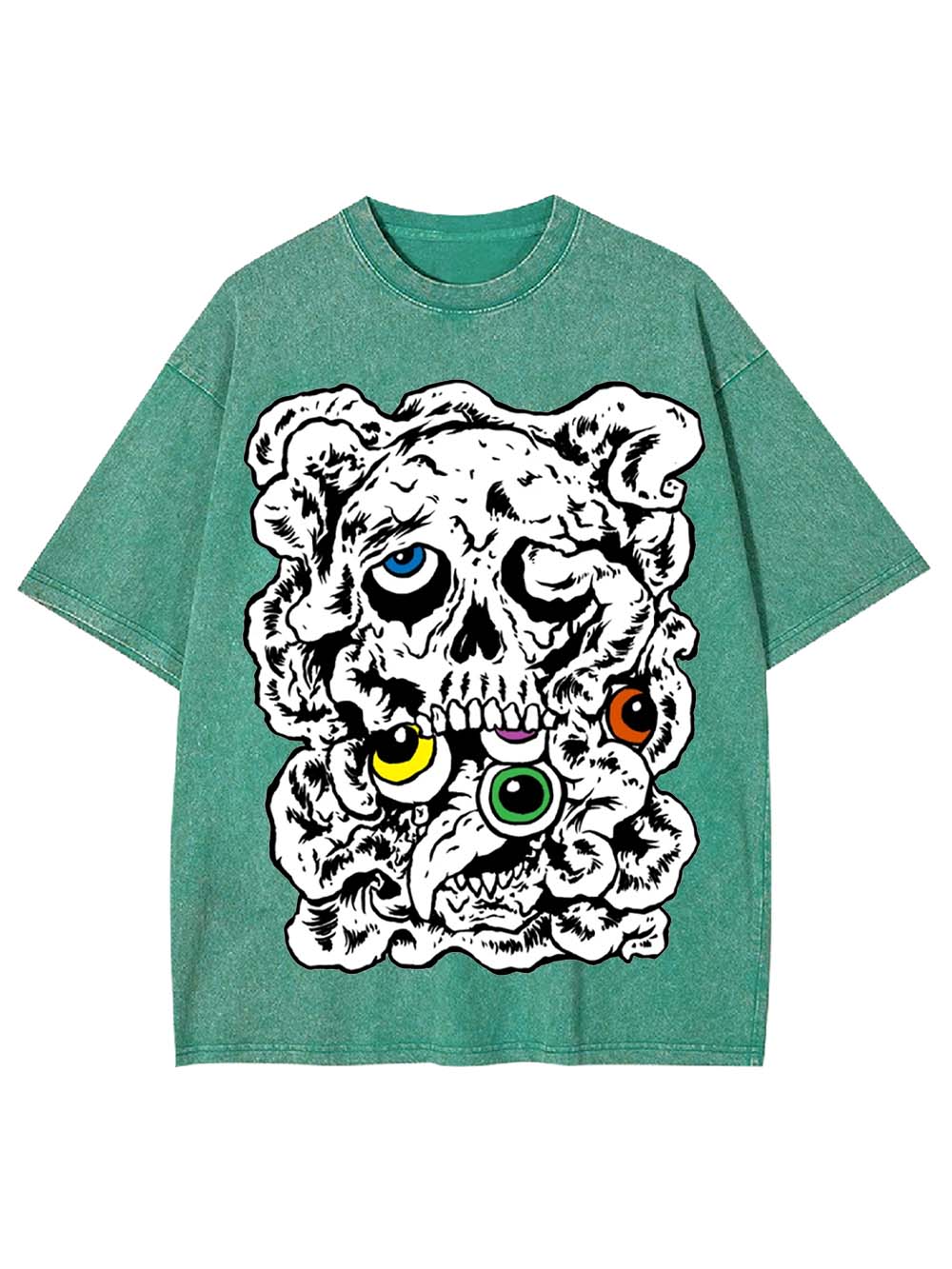 CHAOTIC SKULL WASHED TSHIRT