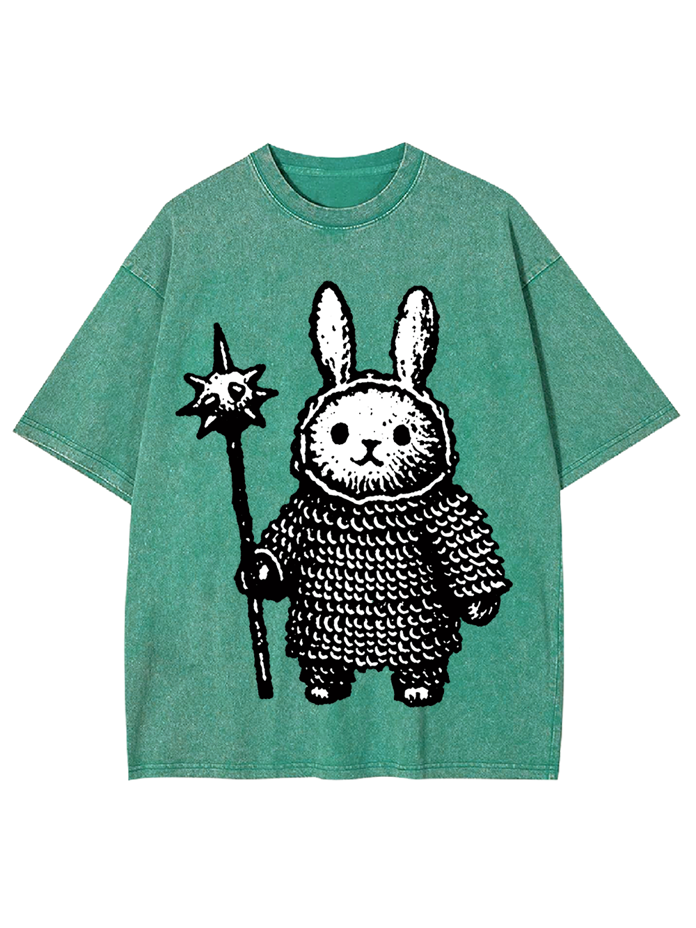 Knight Bunny Defender Washed Tshirt
