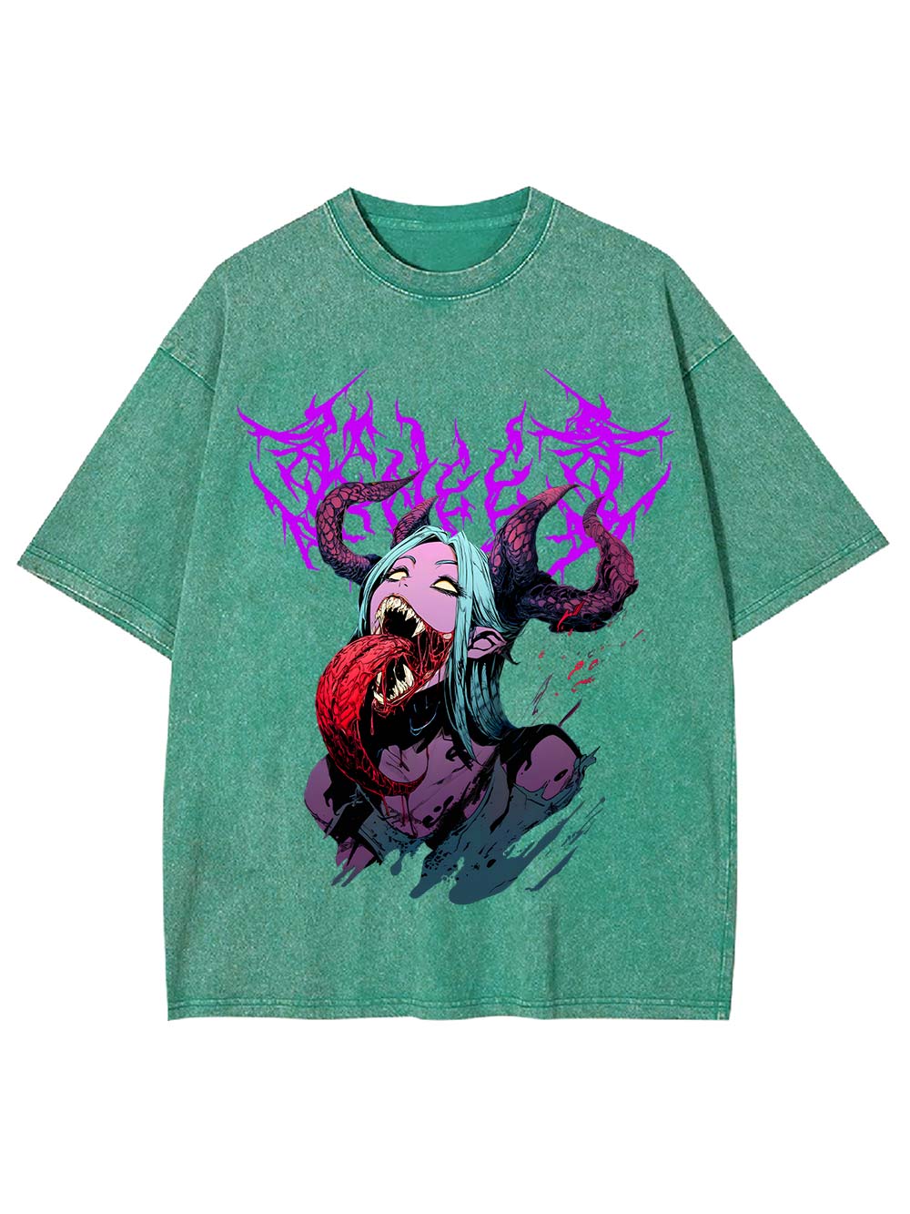 Demonic Elegance Unleashed Washed Tshirt