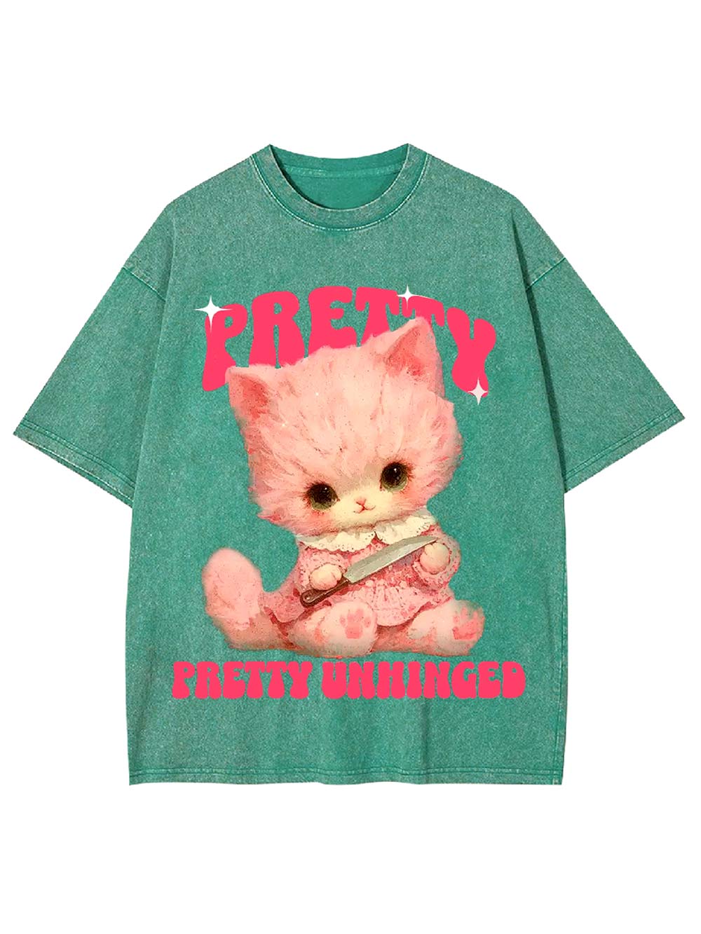 Pretty and Unhinged Washed Tshirt