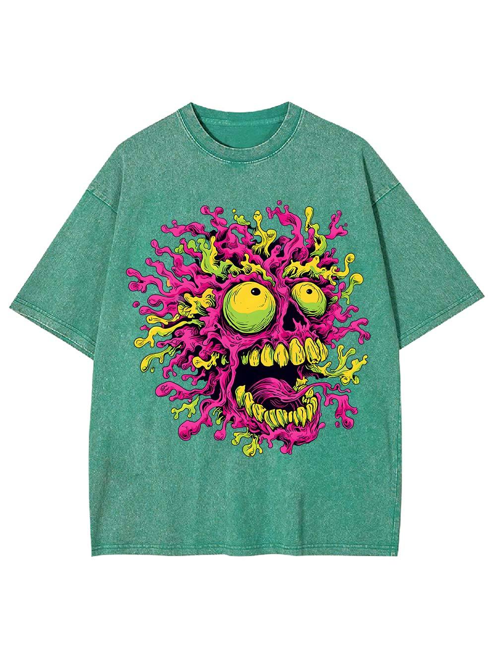 Neon Meltdow Washed Tshirt