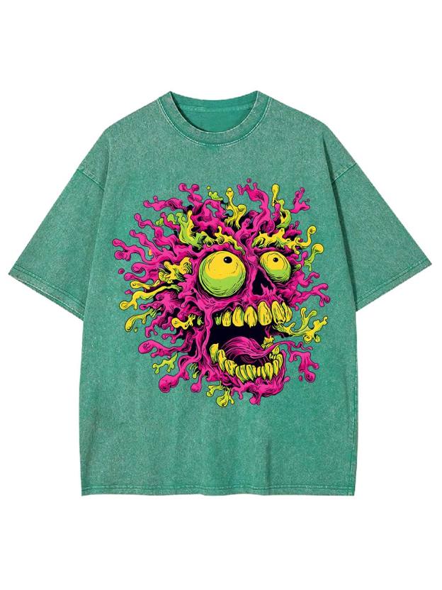Neon Meltdow Washed Tshirt