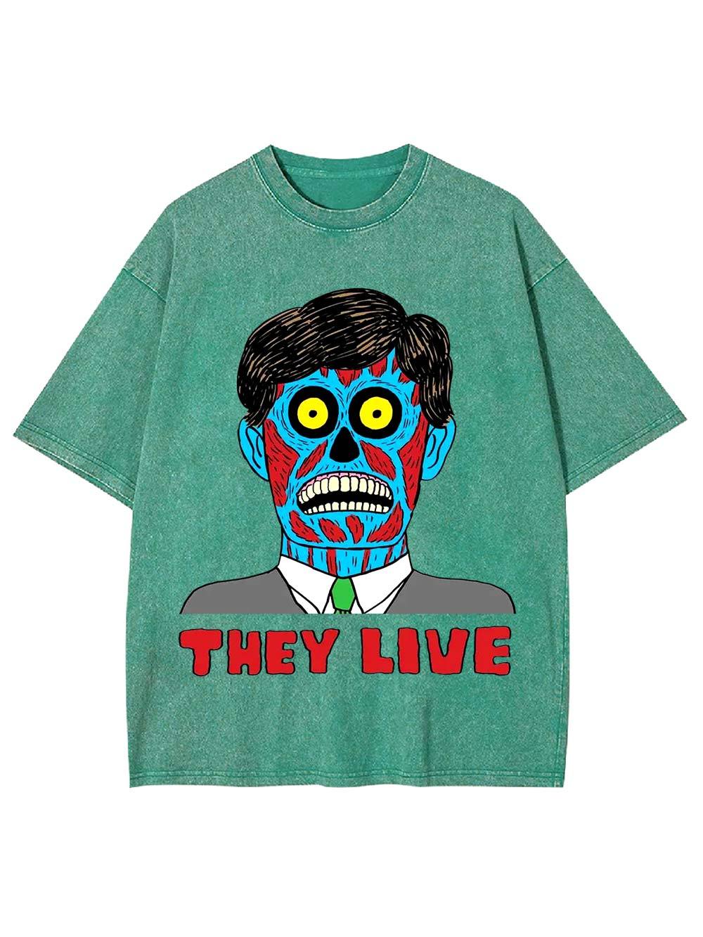 They Live Washed Tshirt
