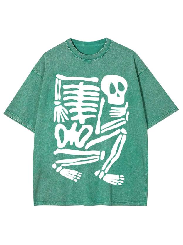 Skeleton Puzzle Washed Tshirt