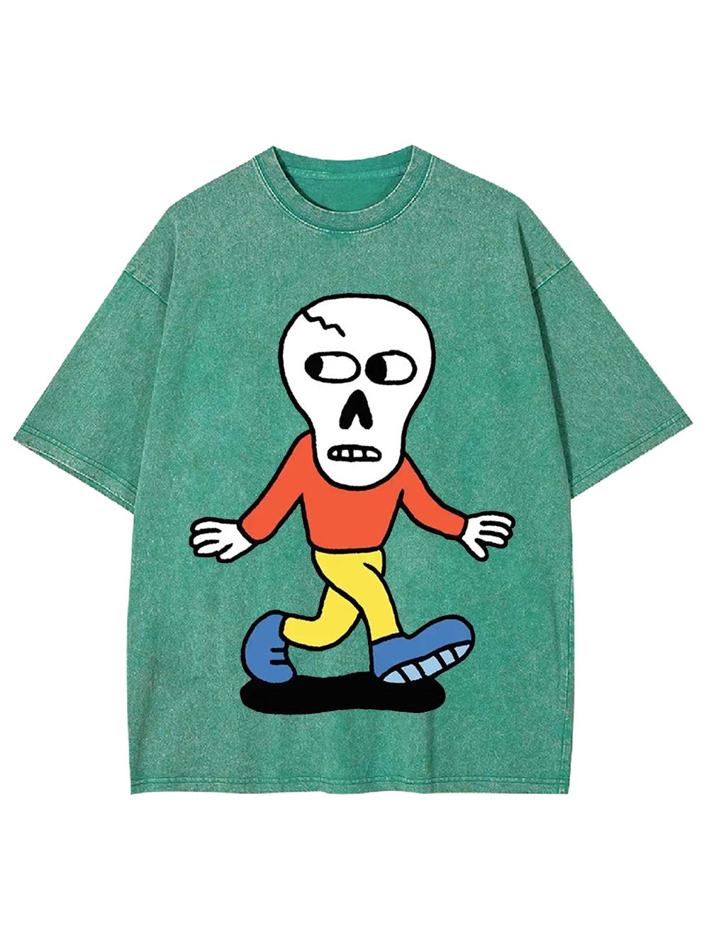 Skull on the Move Washed Tshirt