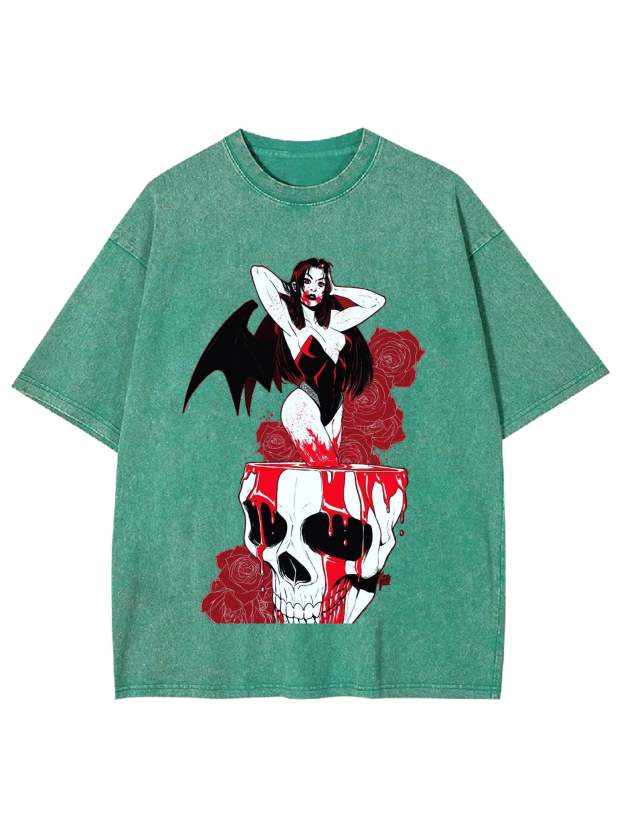 Vampiric Seduction Washed Tshirt