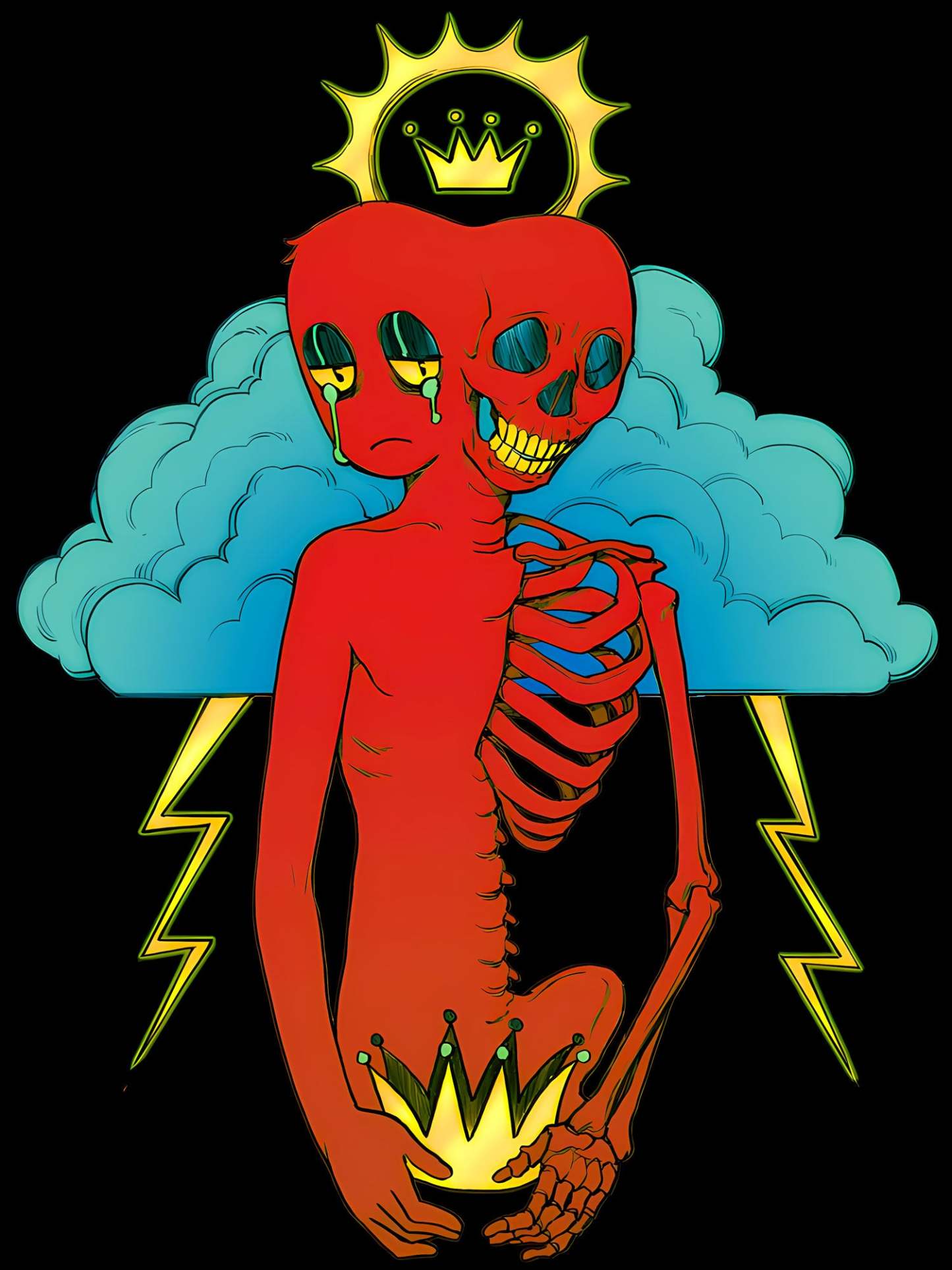 Duality Of The Crown Washed Tshirt