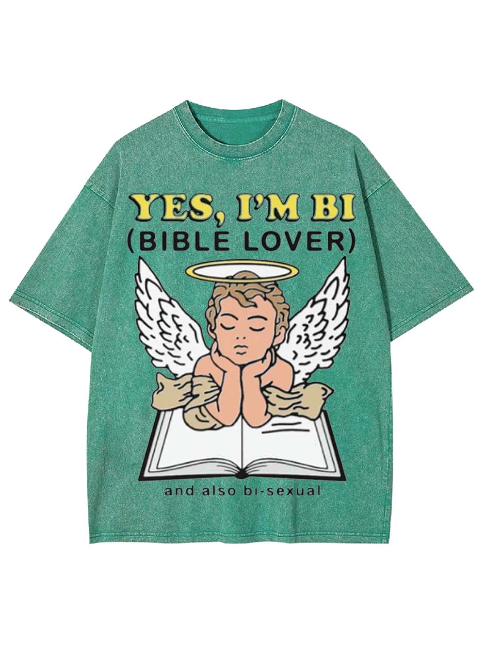 YES, I'M BI WASHED TSHIRT