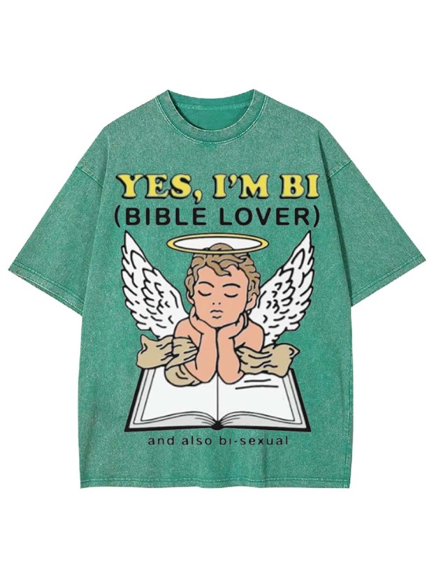 YES, I'M BI WASHED TSHIRT