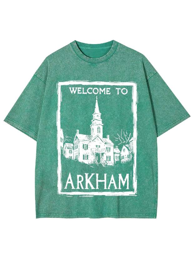 Welcome to Arkham Washed Tshirt