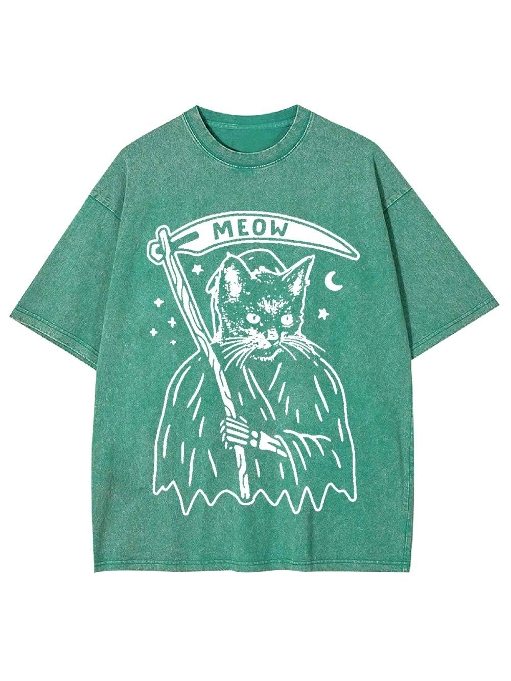 Meow Reaper Washed Tshirt