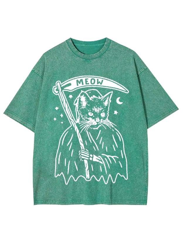 Meow Reaper Washed Tshirt