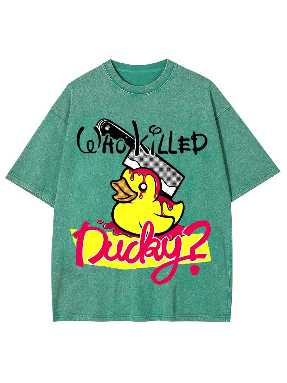 Who Killed Ducky? Washed Tshirt