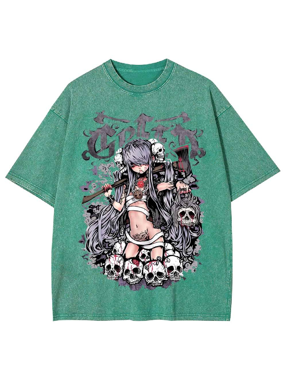 Queen of Skulls Washed Tshirt