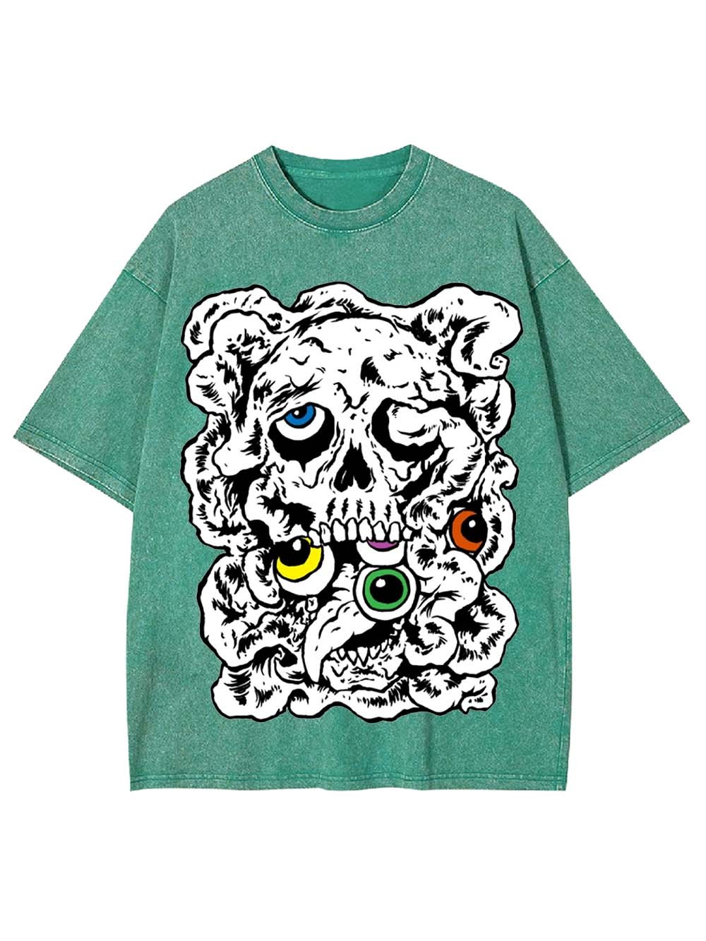 CHAOTIC SKULL WASHED TSHIRT
