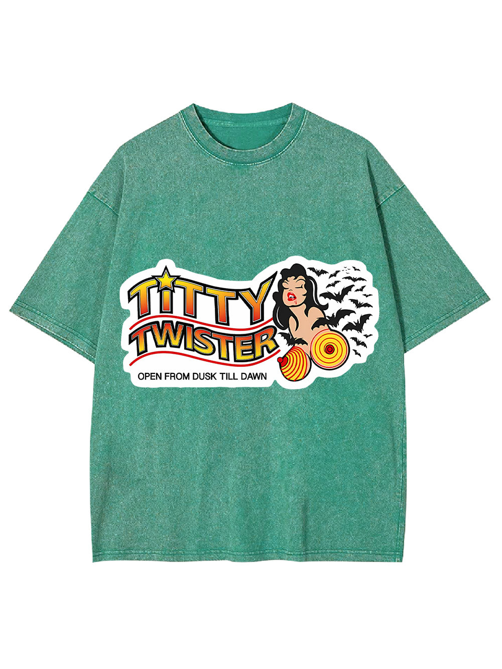 Titty Twister Open From Dusk Till Dawn Washed Tshirt