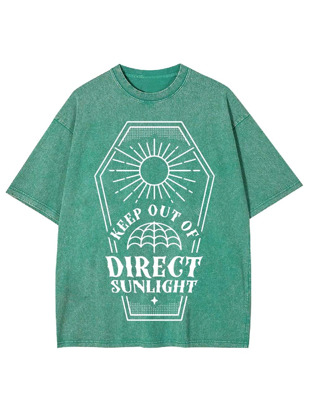 Keep Out Of Diregt Sunlight Washed Tshirt