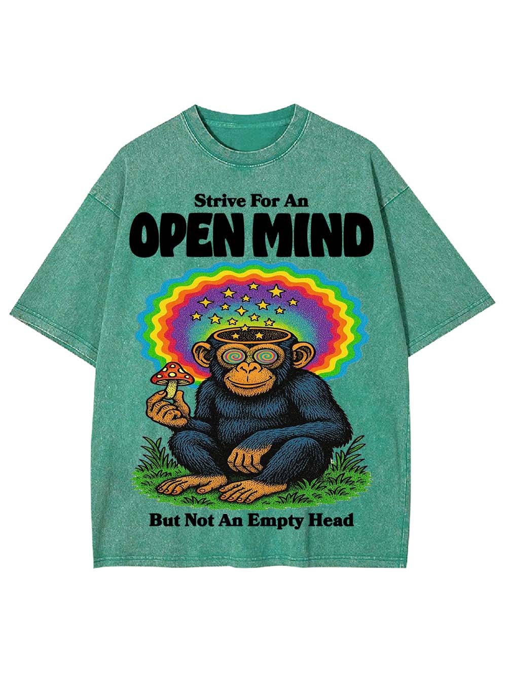 Open Mind, Full Head Washed Tshirt