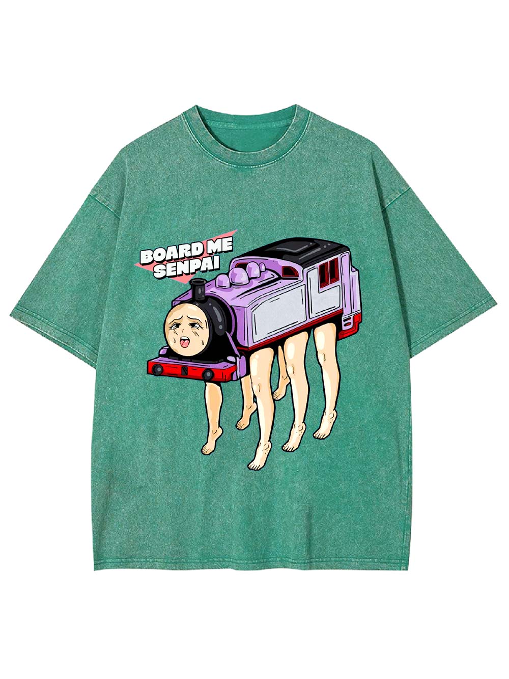 BOARD ME   SENPAI   Washed Tshirt