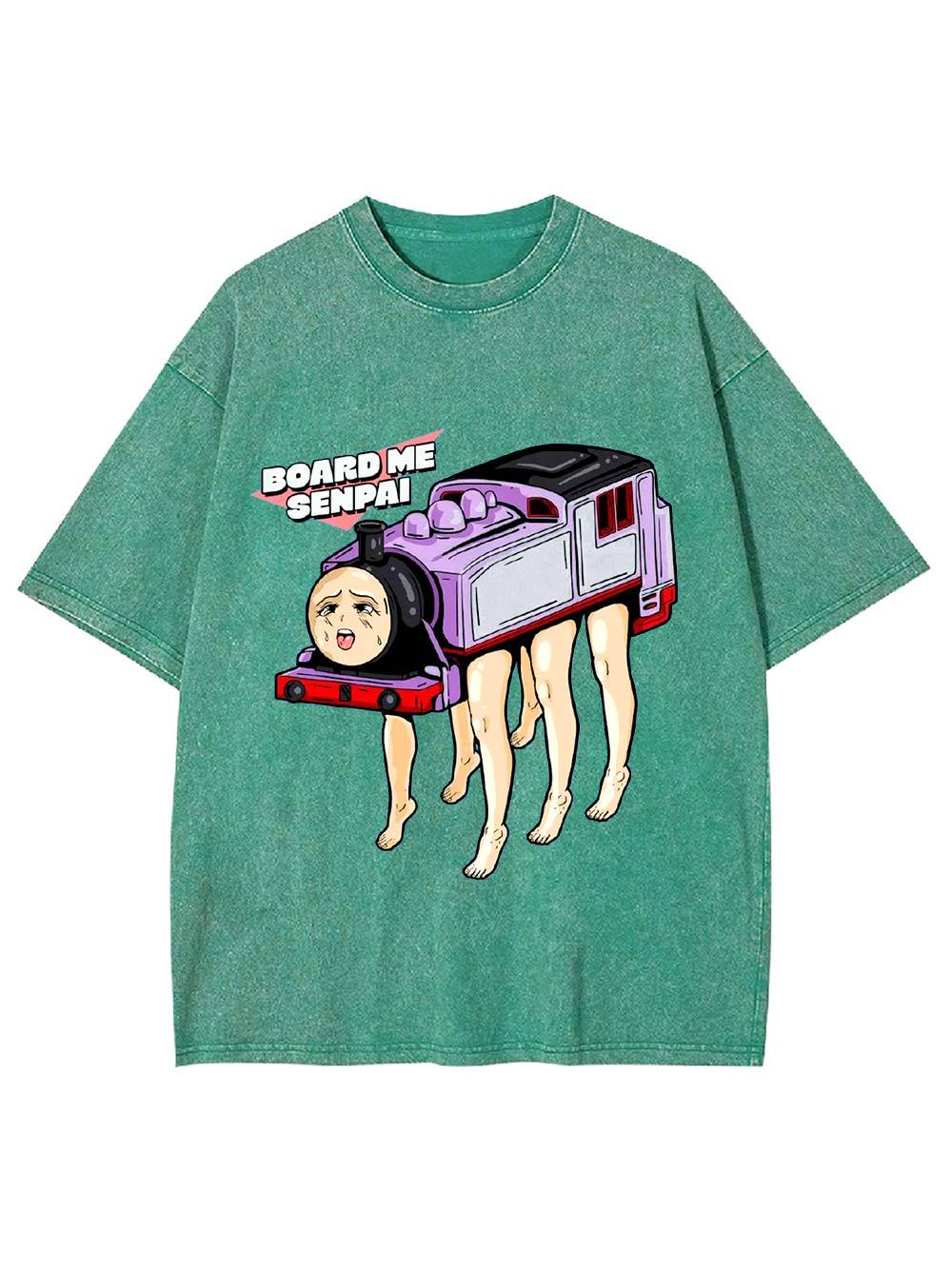 BOARD ME   SENPAI   Washed Tshirt