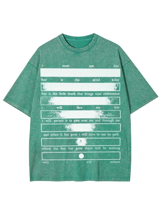CONQUERING FEAR WASHED TSHIRT