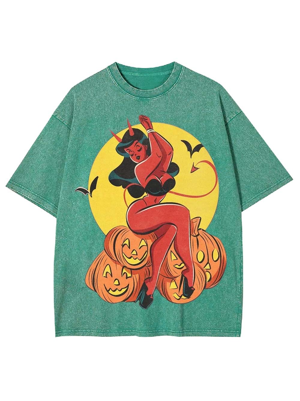 Pumpkins and the Evil Sprite Washed Tshirt