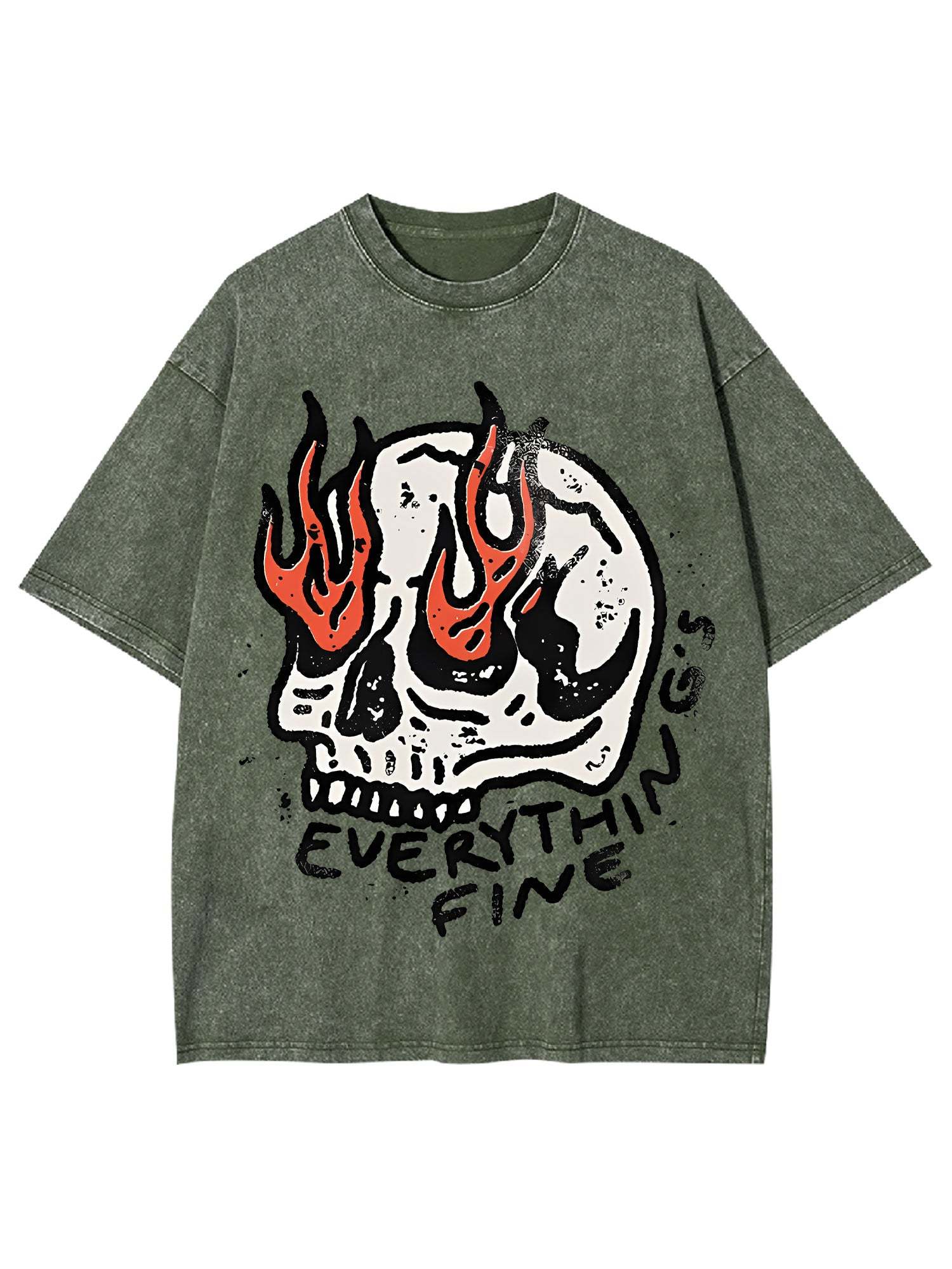Everything's Fine Washed Tshirt