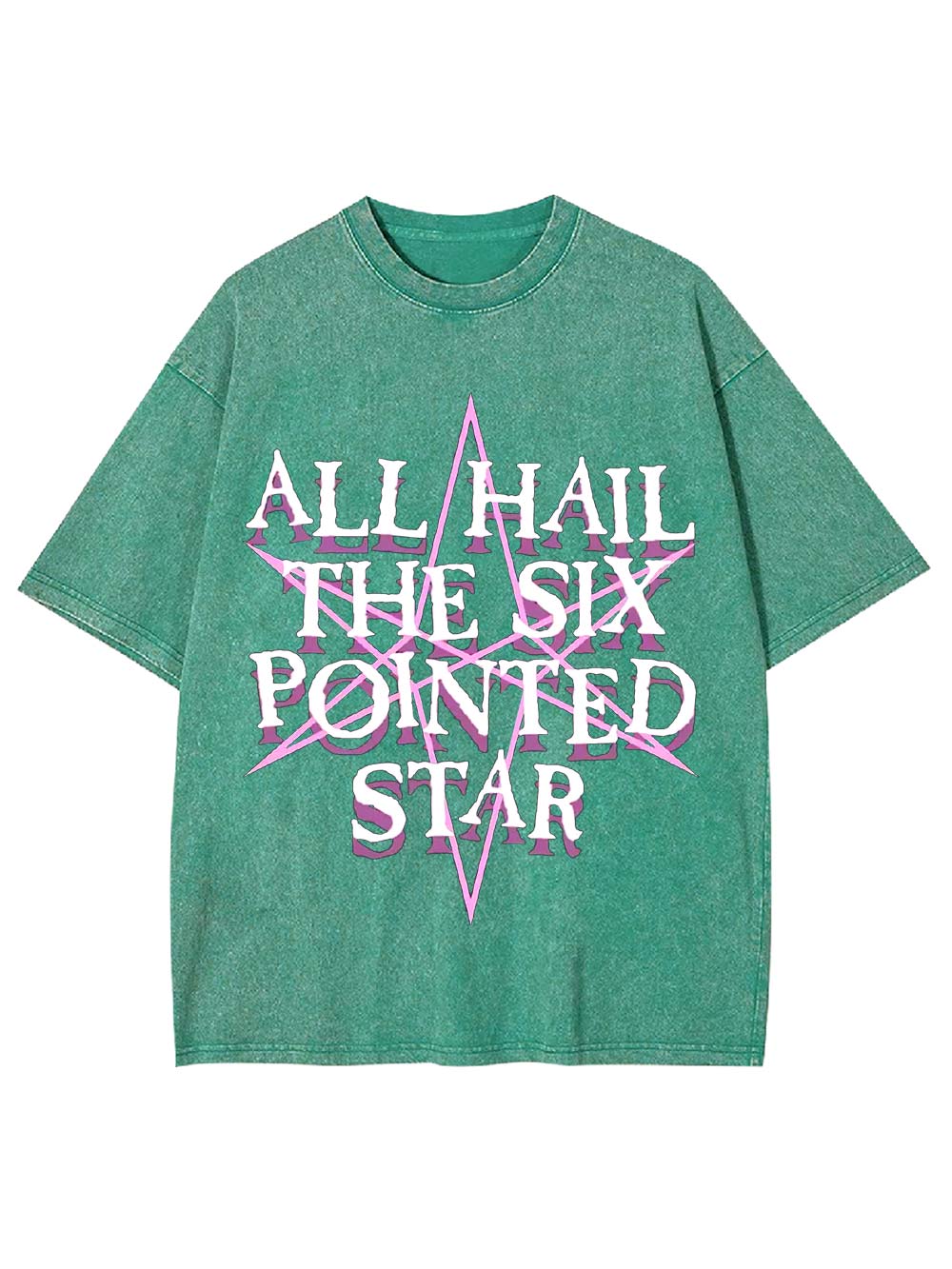 All Hail the Six-Pointed Star Washed Tshirt