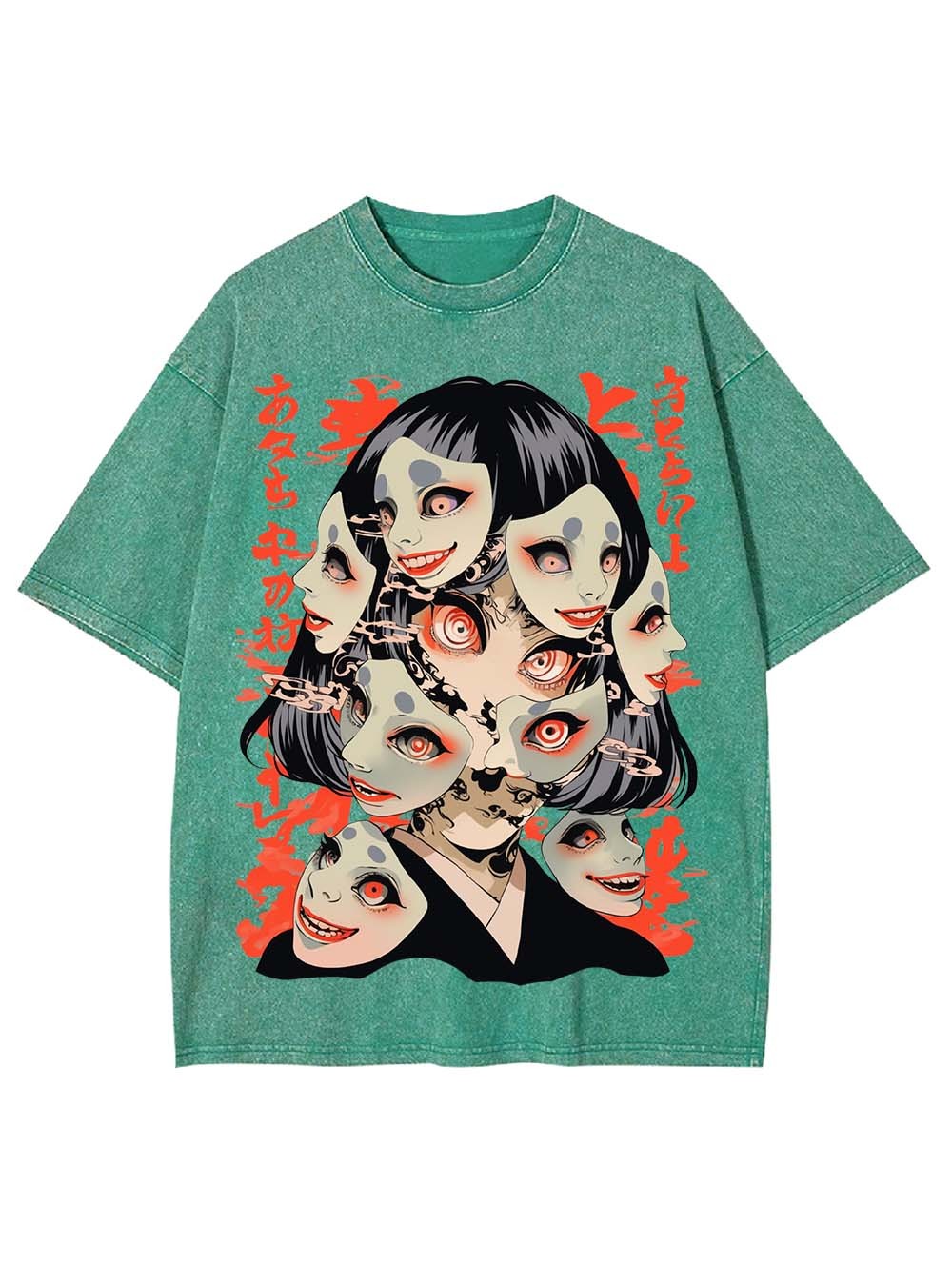 FACES OF CHAOS WASHED TSHIRT