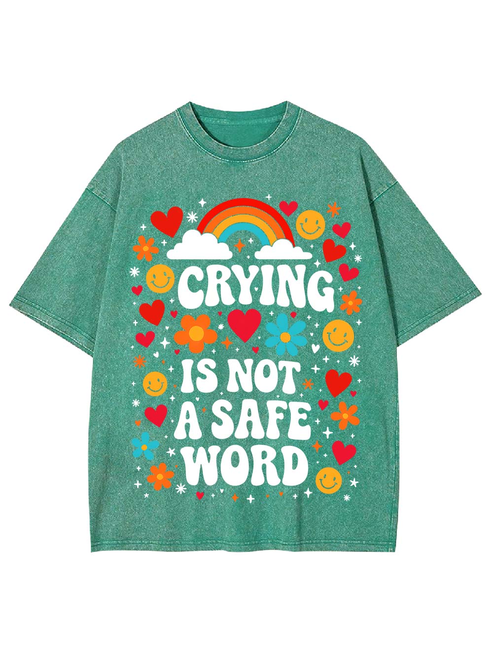 Crying Is Not A Safe Word Washed Tshirt