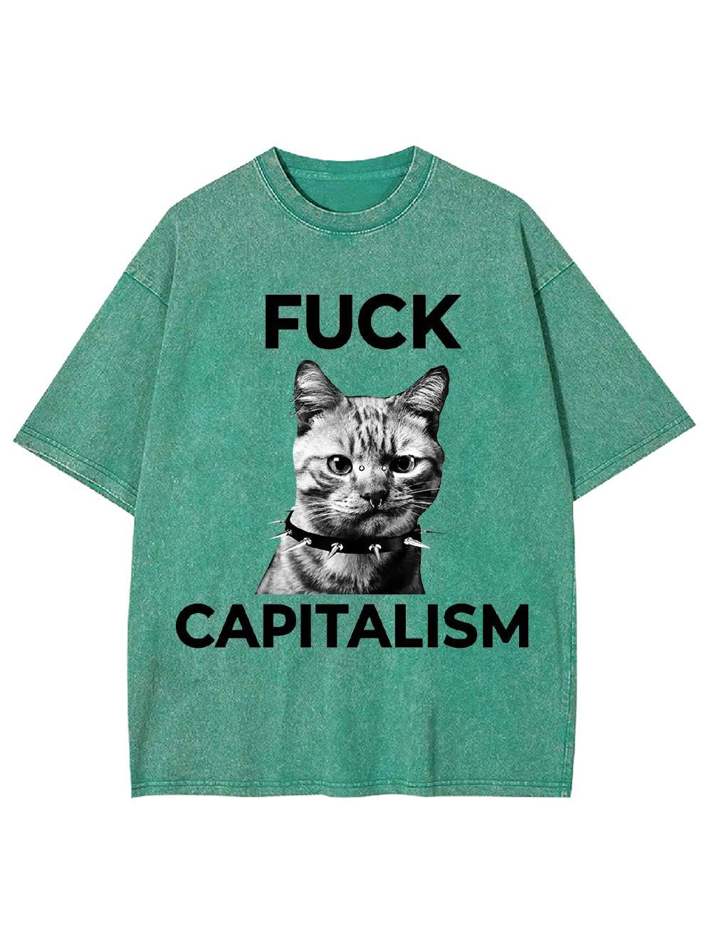 Rebel Cat Washed Tshirt