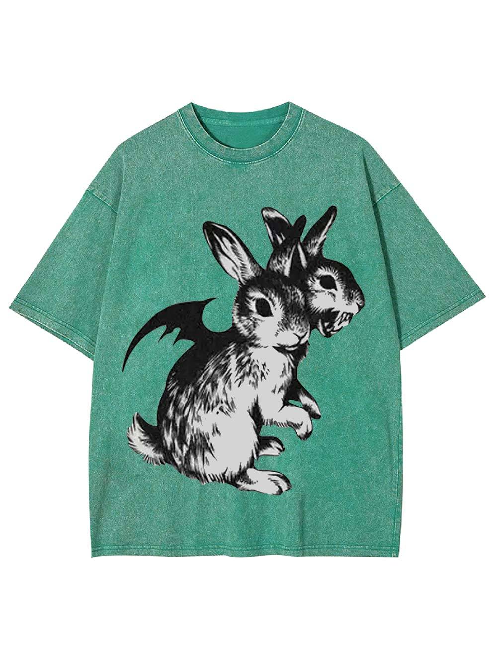Duality of Bunnies Washed Tshirt