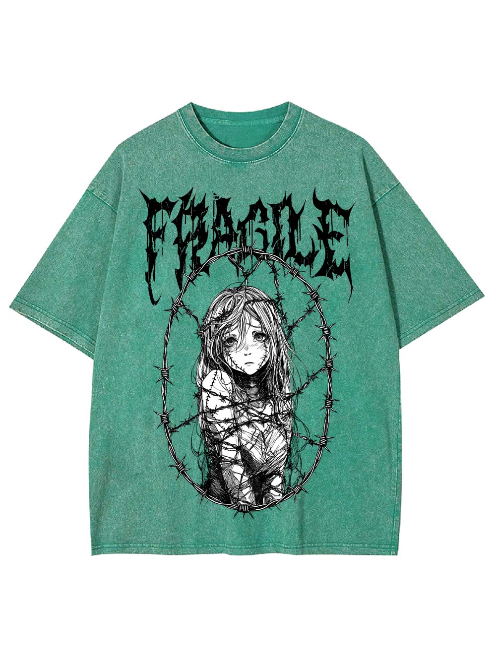 Fragile Boundaries Washed Tshirt