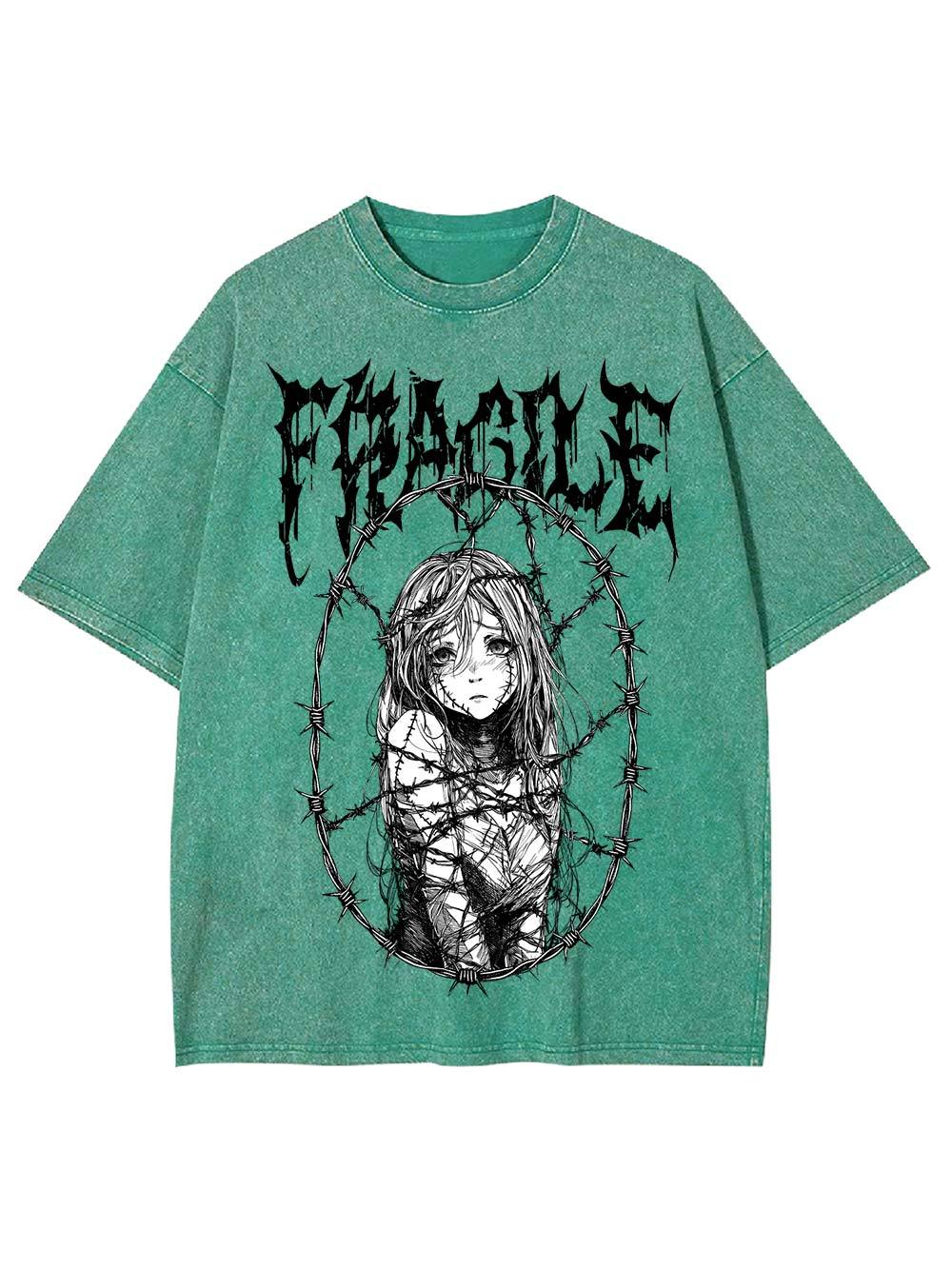 Fragile Boundaries Washed Tshirt
