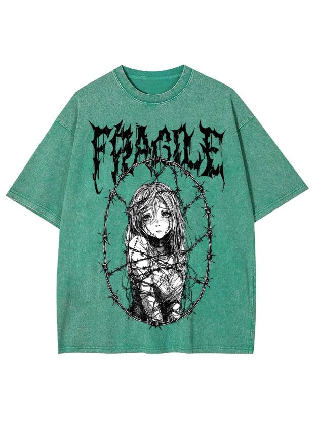 Fragile Boundaries Washed Tshirt
