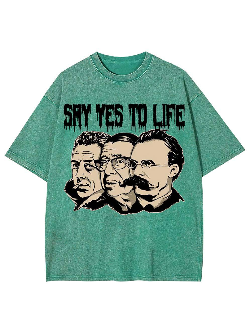 Say Yes to Life Washed Tshirt