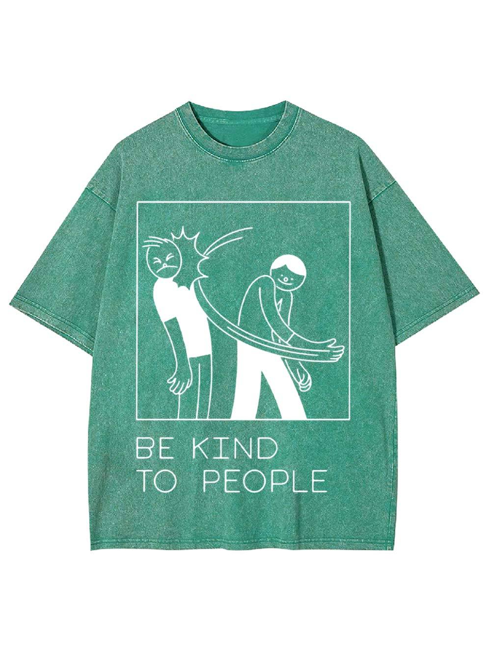 Be Kind to People Washed Tshirt