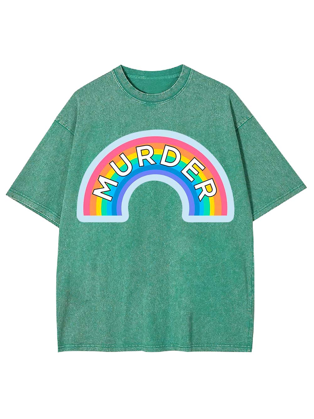 Murder Rainbow Washed Tshirt