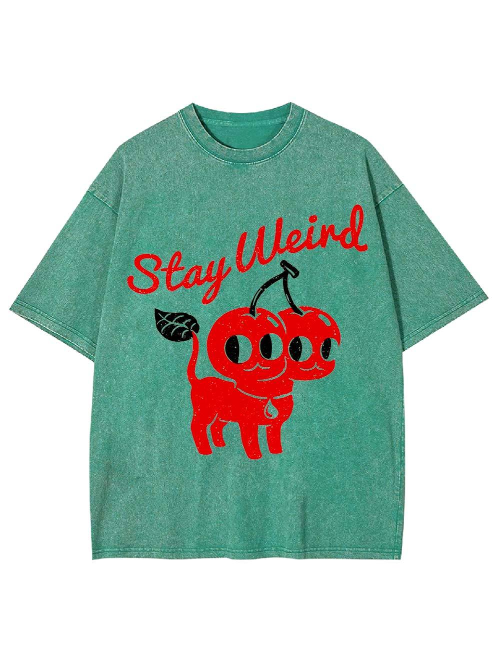 Stay Weird Washed Tshirt