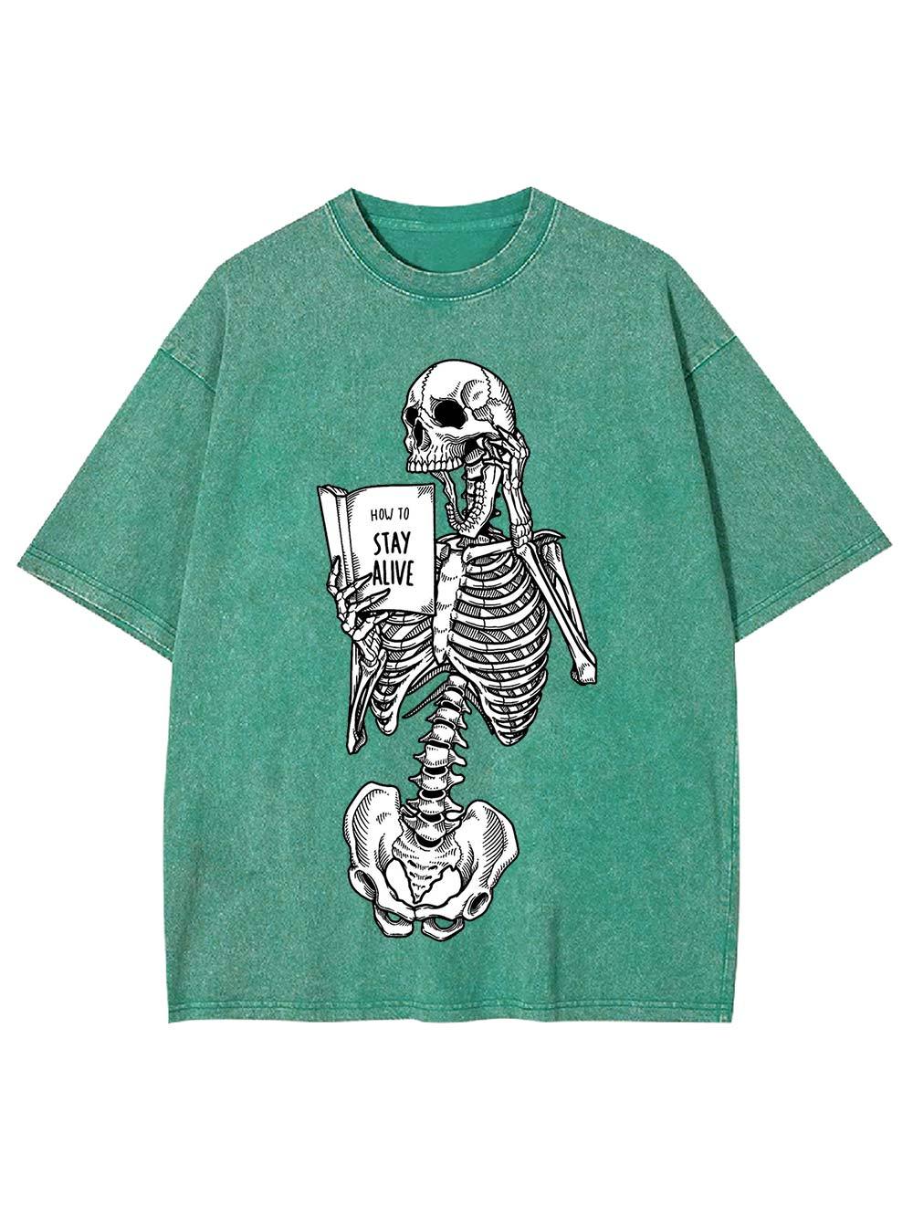 How to Stay Alive Washed Tshirt