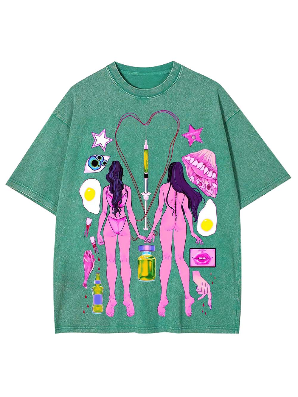 MEDICAL ILLUSTION WASHED TSHIRT