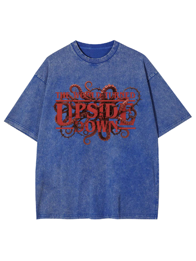 The World Turned Upside Down Washed Tshirt