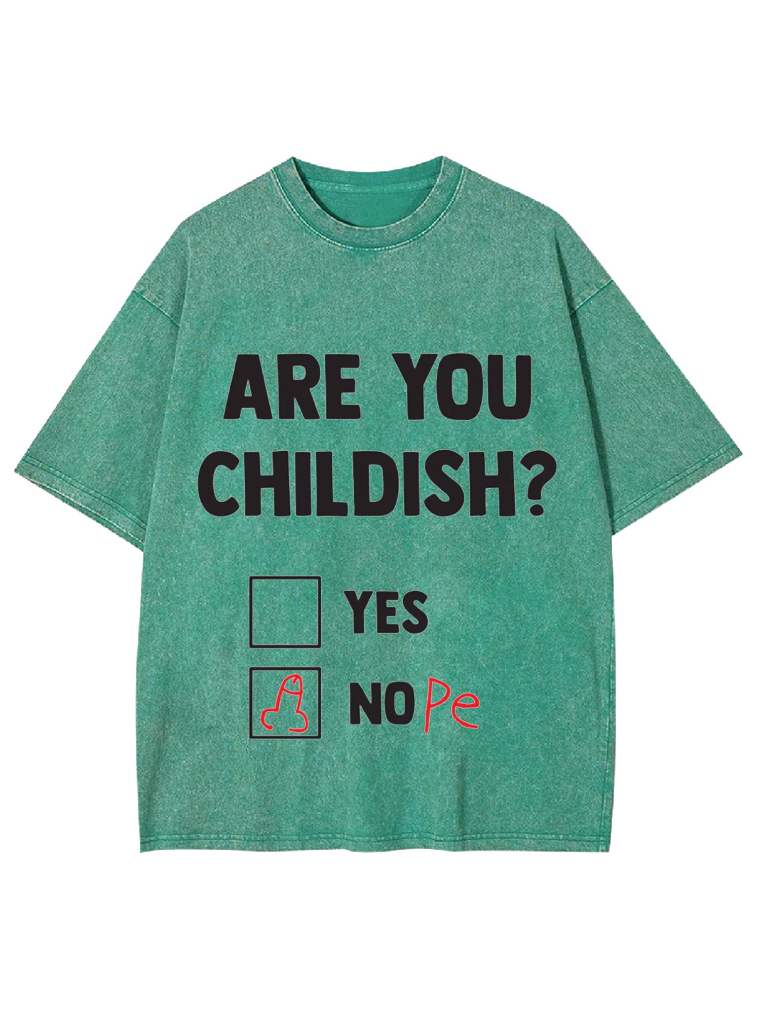 Are You Childish? Washed Tshirt
