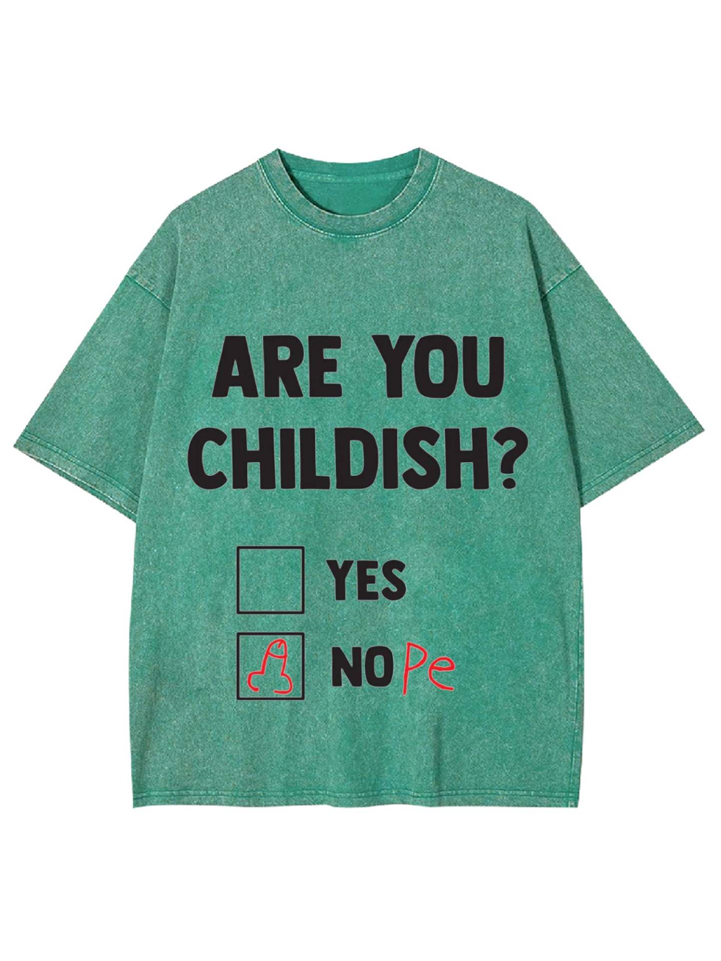 Are You Childish? Washed Tshirt