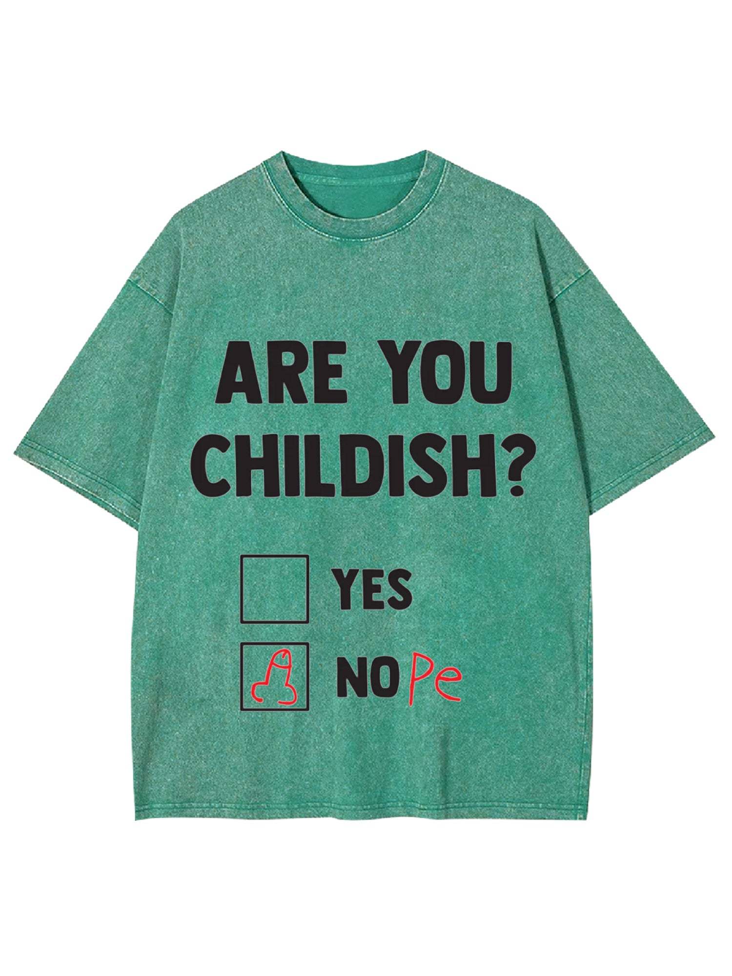 Are You Childish? Washed Tshirt