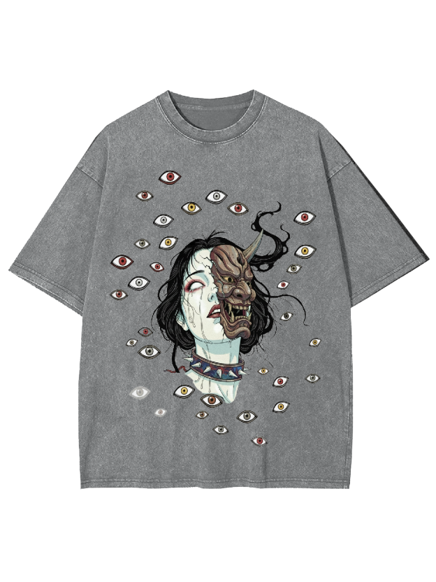 Gaze of the Demon Washed Tshirt