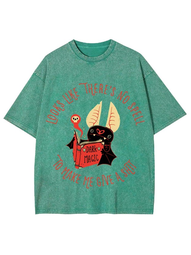 NO SPELLS GIVEN WASHED TSHIRT